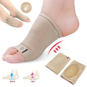 Paire Semelles de pied Soutien de la voûte plantaire en silicone pour fasciite plantaire orthopédique  V2