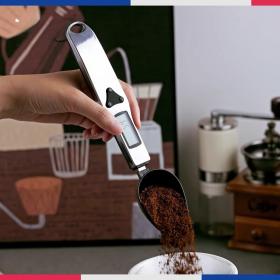 Cuillère à mesurer 500g – 0.1g, balance de cuisine numérique LCD portable En Inox