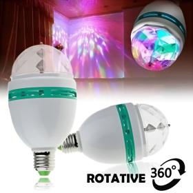 Lampe de scène rotative 360° Jeux De Lumière Multi Couleur Led Pour Fête
