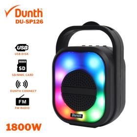 Ampli haut parleur sans fil à batterie rechargable, enceint bluetooth 1800W DUNTH DU-SP126