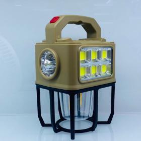 Lampe de camping à énergie solaire à 3 modes – مصباح يدوي للتخييم ب 3 أوضاع يعمل بالطاقة الشمسية